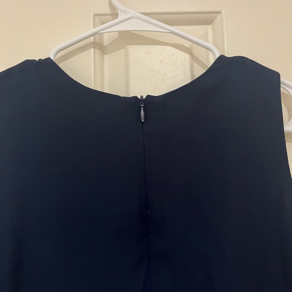 Kenneth Cole Elegant Navy Sleeveless Dress size 2 - Picture 8 of 9